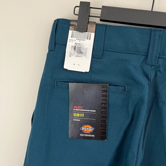 Dickies Skateboarding Slim Fit Pants 30x32 Teal - Picture 4 of 8